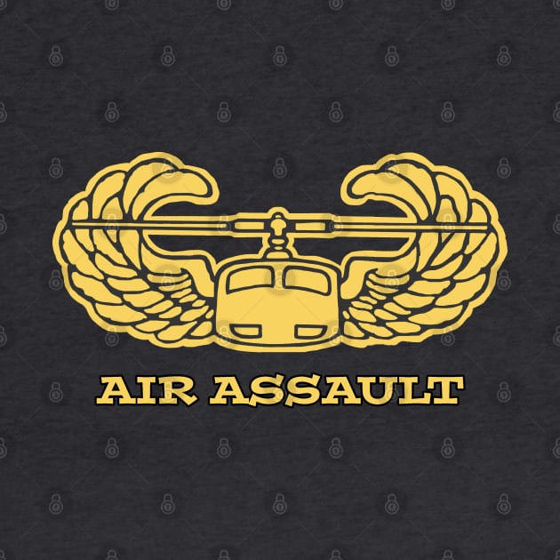 101st ARMY AIR ASSAULT Wings Gold by Trent Tides